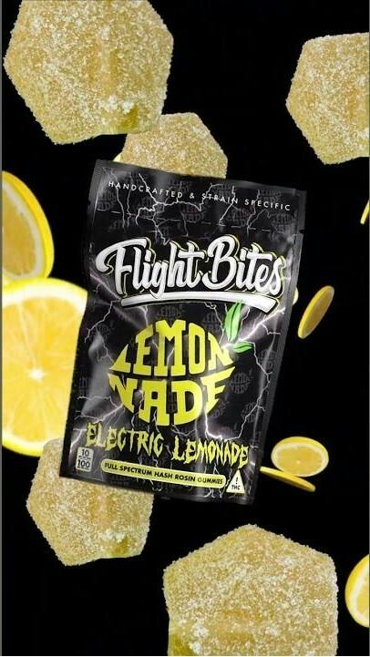 Edible - Gummy - Lemonade - 100mg - VVG - Flight Bites