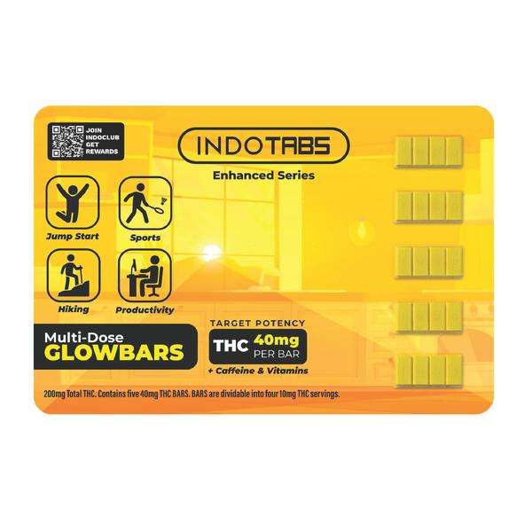 Capsule - Indo Tabs Enhanced Glow Bars - 200mg - 5pk + Vitamins- LVX