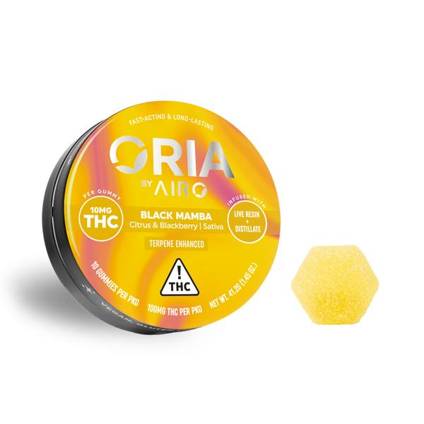 Oria | Black Mamba Gummies | 100mg | 10ct | 10mg/ea