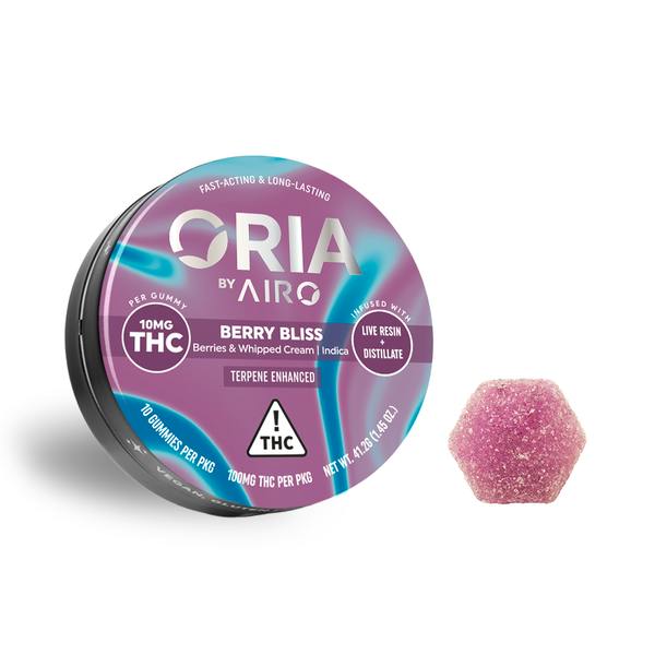 Oria | Berry Bliss Gummies | 100mg | 10ct | 10mg/ea