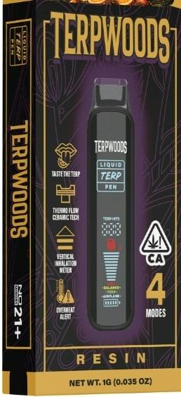 DISPOSABLE - TERPWOODS - GRAPE JELLY (HYBRID) - LIVE RESIN 1G (DAB)