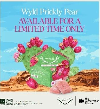 WYLD | Prickly Pear Sativa Enhanced Gummies | 100mg | 10ct | 10mg/ea