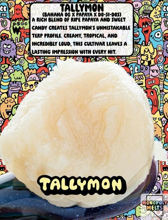 ROSIN - Monopoly Melts | Tallymon (HYBRID) | Live Rosin | 1g - VLC