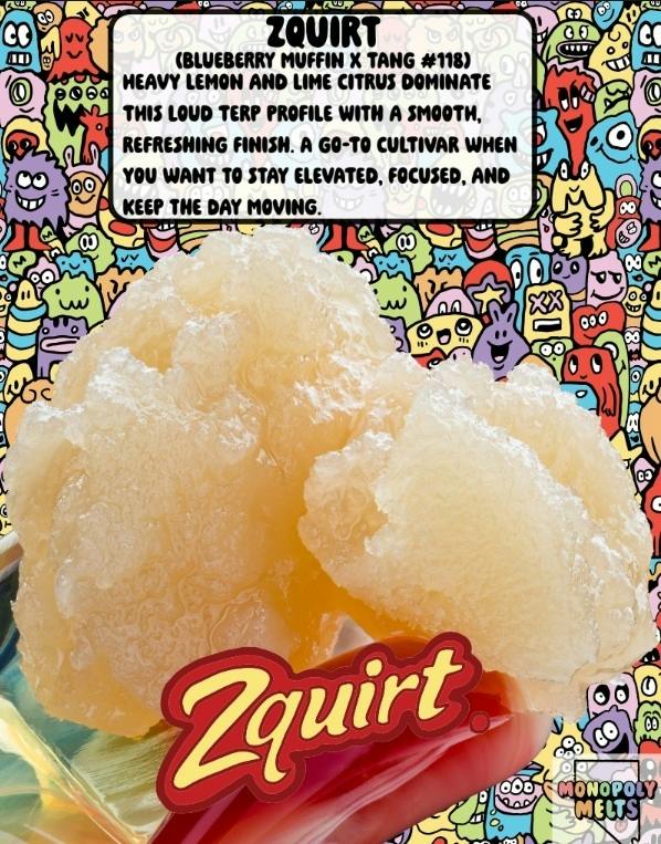 ROSIN - Monopoly Melts | Zquirt (HYBRID) | Live Rosin | 1g - VLC