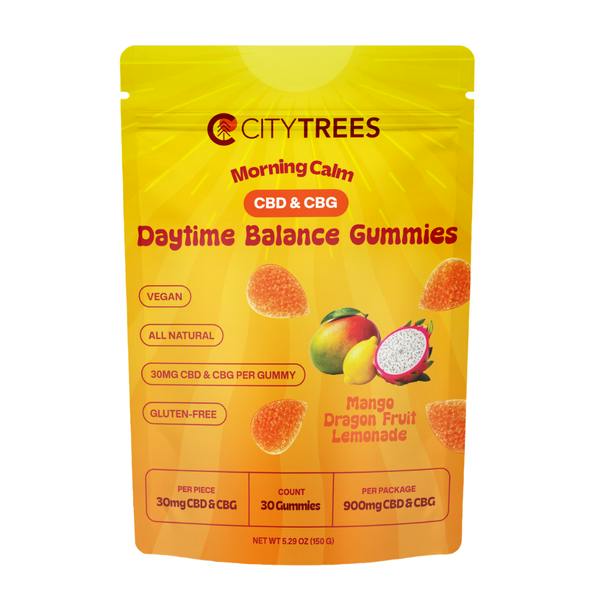 Gummies - Mango Dragon Fruit Lemonade (DAYTIME) - 900mg CBD +CBG - SER - City Trees
