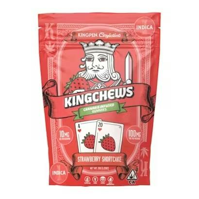 Kingchew | Strawberry Fields | Gummies | 100mg | 10ct | 10mg/ea