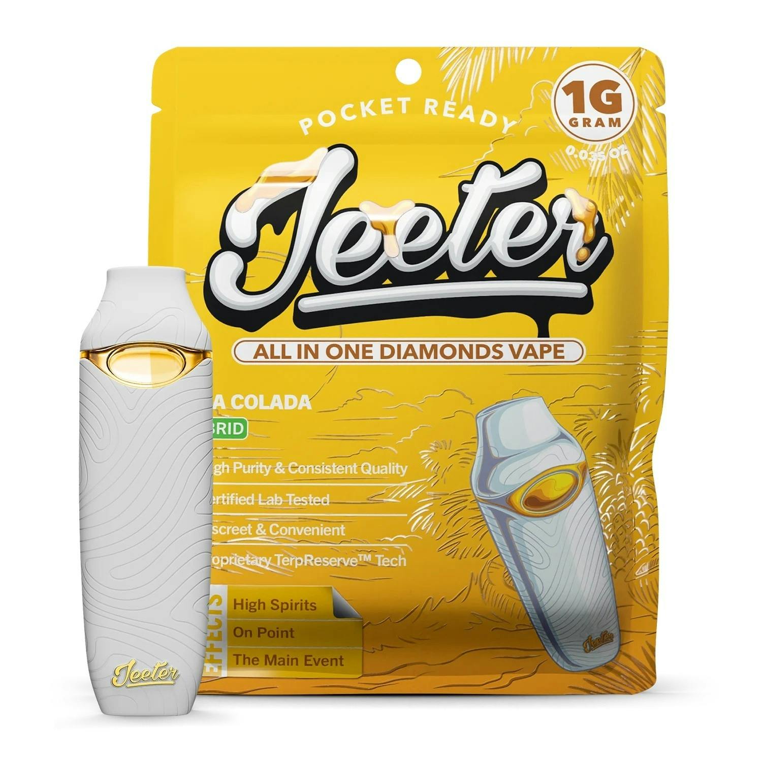 Jeeter | Pina Colada | Diamonds Disposable | 1g by Jeeter