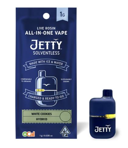 JETTY - DISPOSABLE (MINI TANK OCAL SOLVENTLESS) 1G - HYBRID - WHITE COOKIES