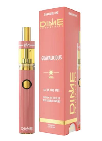 DIME - DISPOSABLE (DISTILLATE) - 1G - SATIVA - GUAVALICIOUS