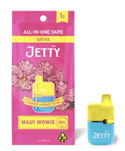 JETTY - DISPOSABLE (MINI TANK DISTILLATE) 1G - SATIVA - MAUI WOWIE