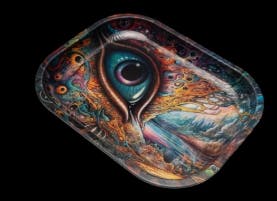 Z WAVE - ACCESSORIES - MINI ROLLING TRAY W/MAGNETIC LID - ALL SEEING EYE