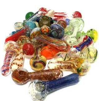 ROOTS GLASS - ACCESSORIES - 4" MIX HAND PIPE