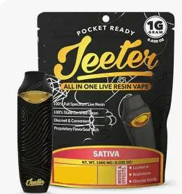 JEETER - DISPOSABLE (LIVE RESIN) 1G - SATIVA - TIME WRECK