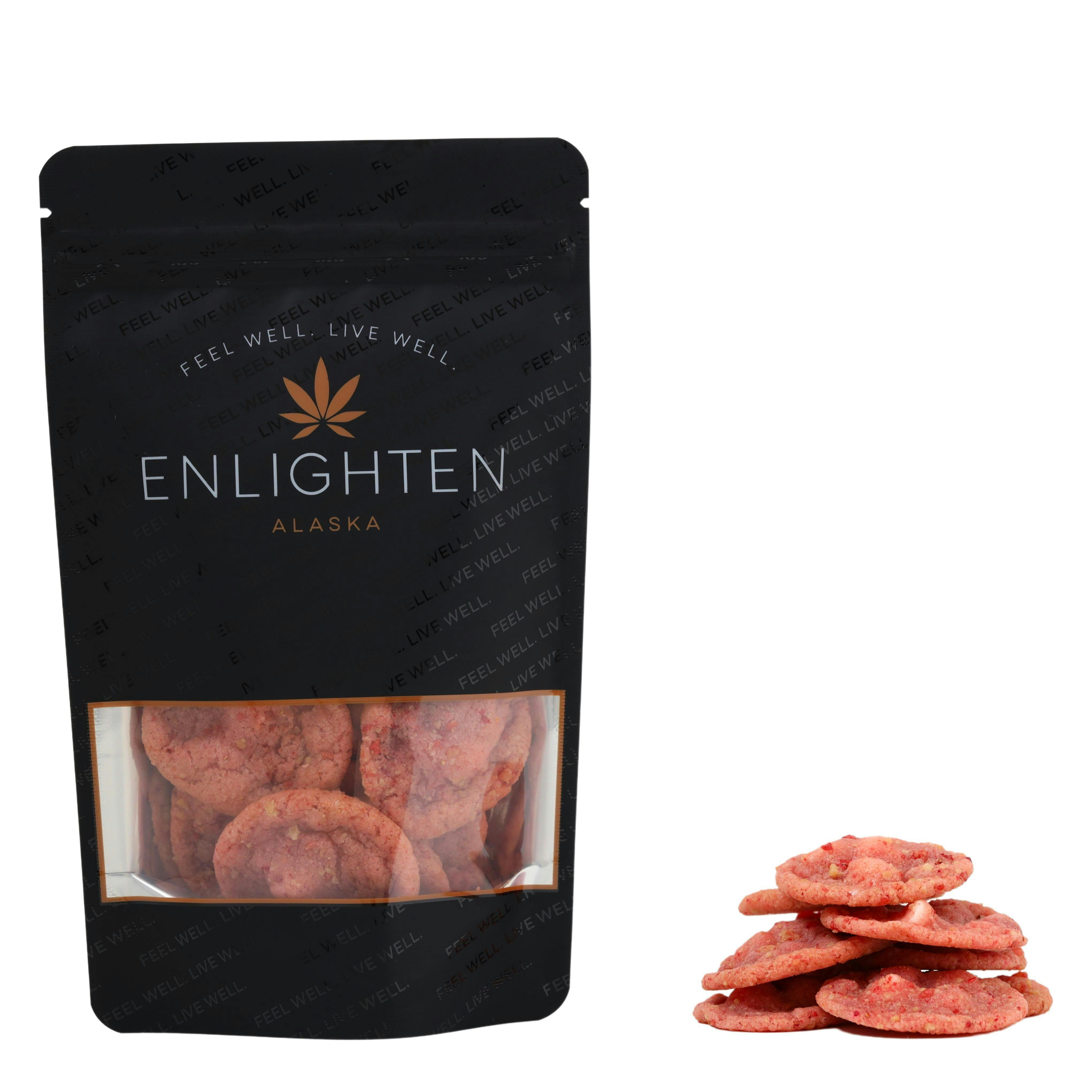 Strawberry Shortcake White Chocolate Chip Cookies - 10 pack (100mg) by Enlighten
