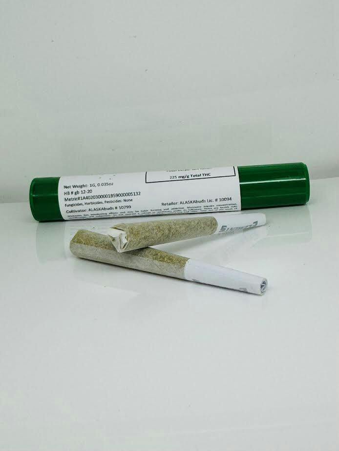 Abula 2 Pack 0.5g Joints 17.23% THC by ALASKAbuds