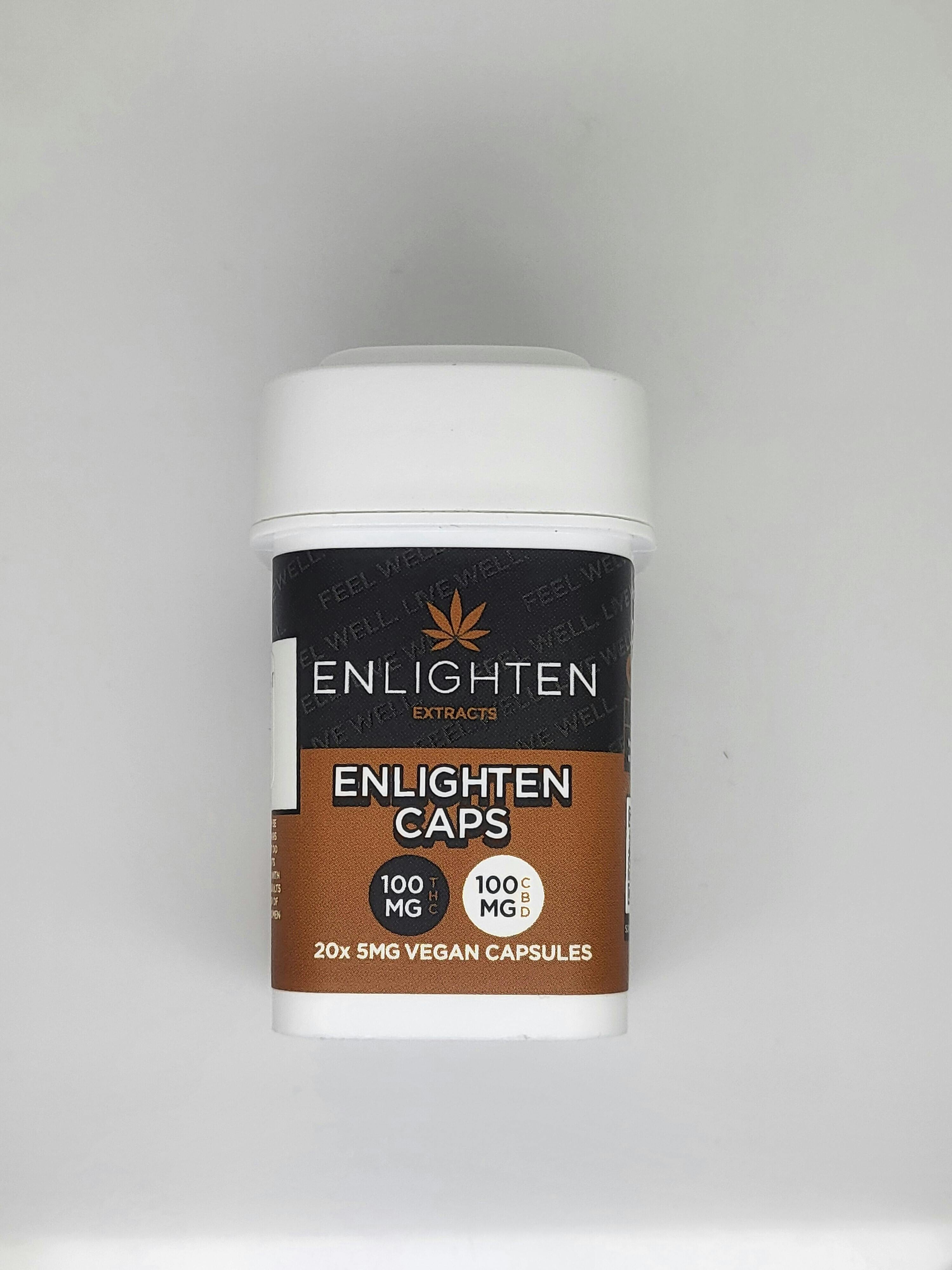 Vegan Sativa 1:1 Capsules - 20 Capsules - 100mg by Enlighten