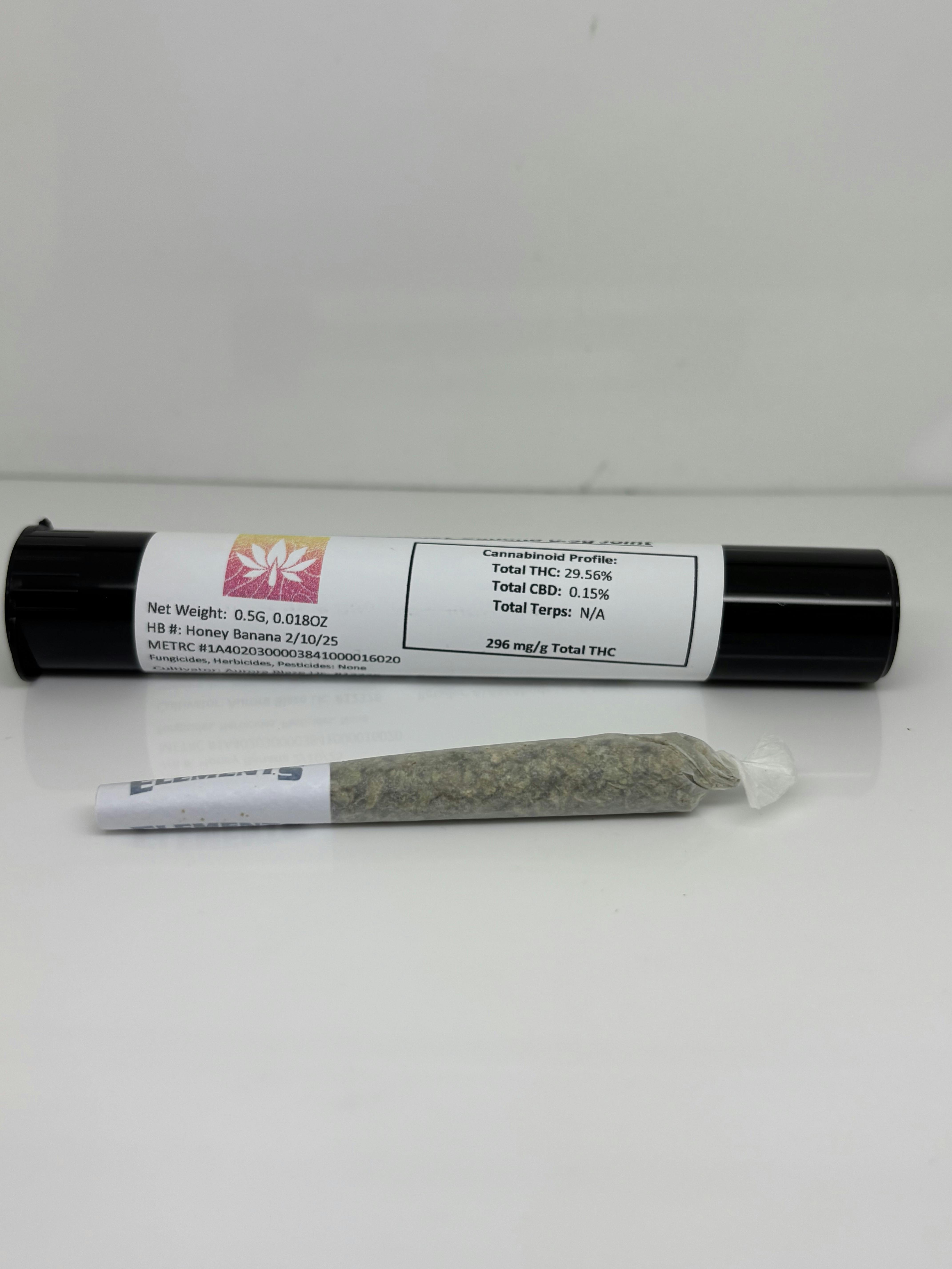 Honey Banana Pre Roll .5g by Aurora Blaze