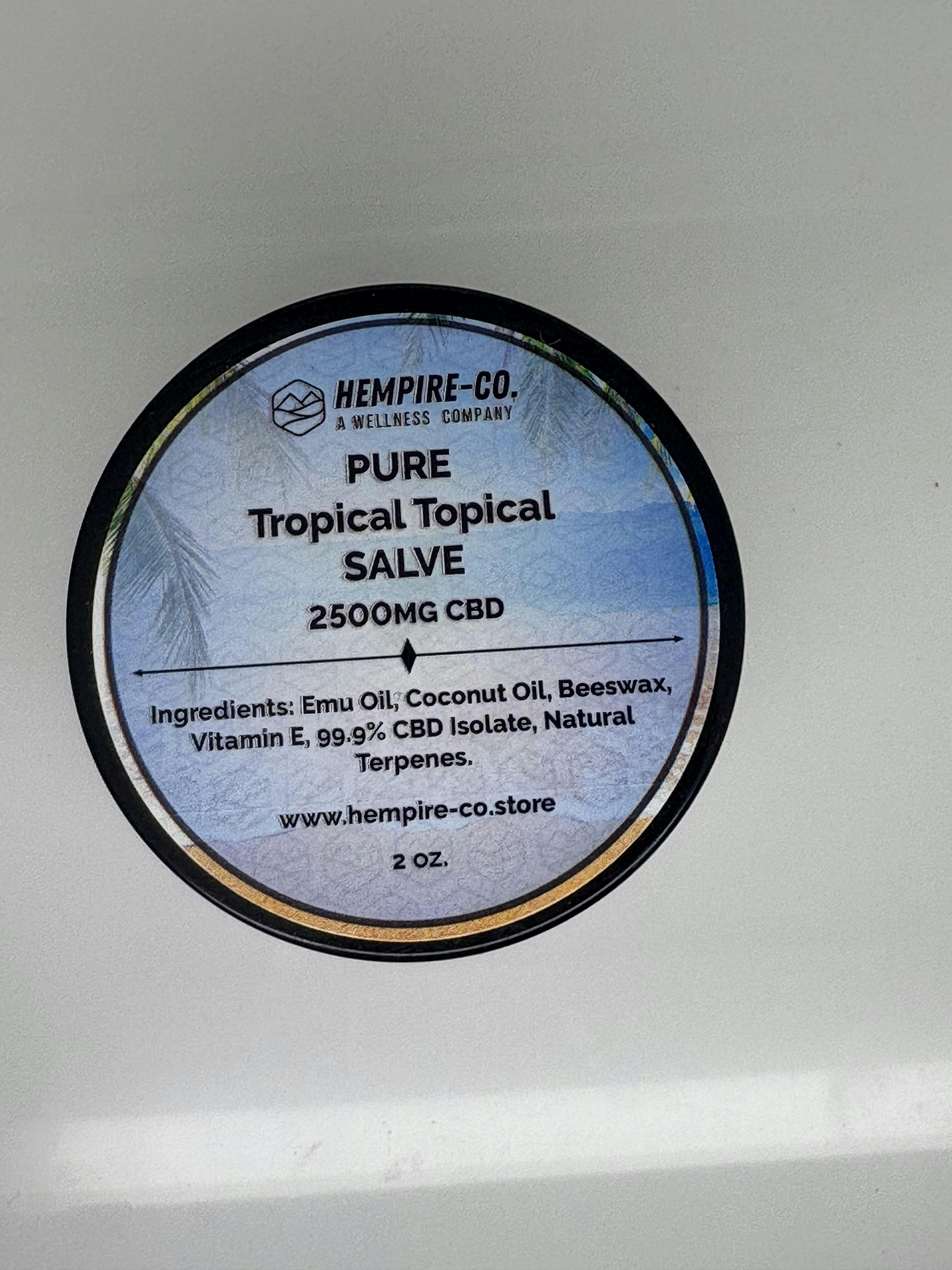 Pure Tropical Topical Salve 2500mg CBD