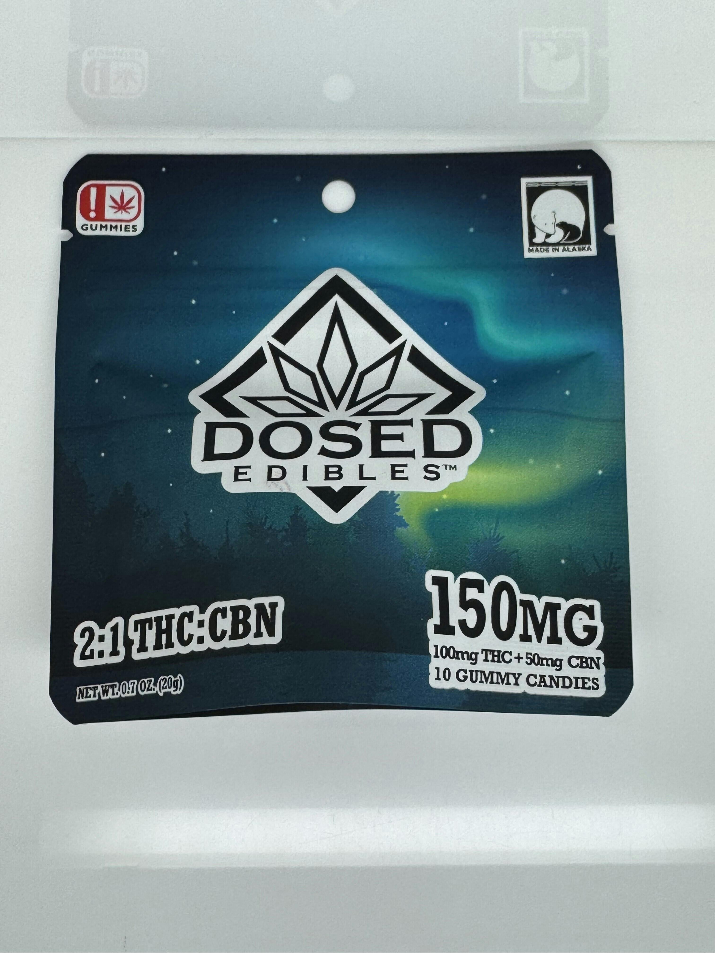 2:1 THC:CBN Dosed Gummies - 150mg by Dosed Edibles