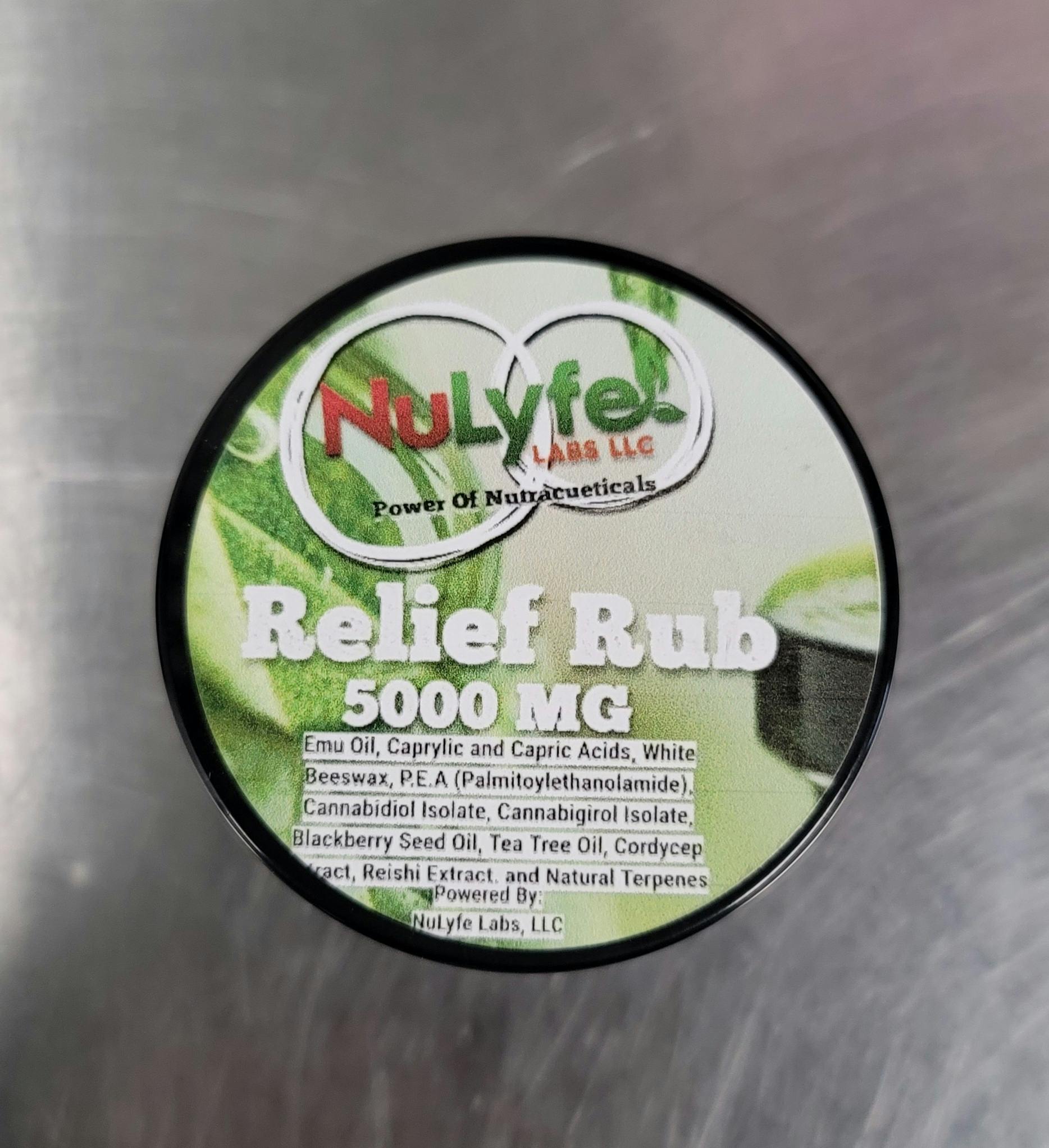 Relief Rub 5000mg CBD by Nulyfe
