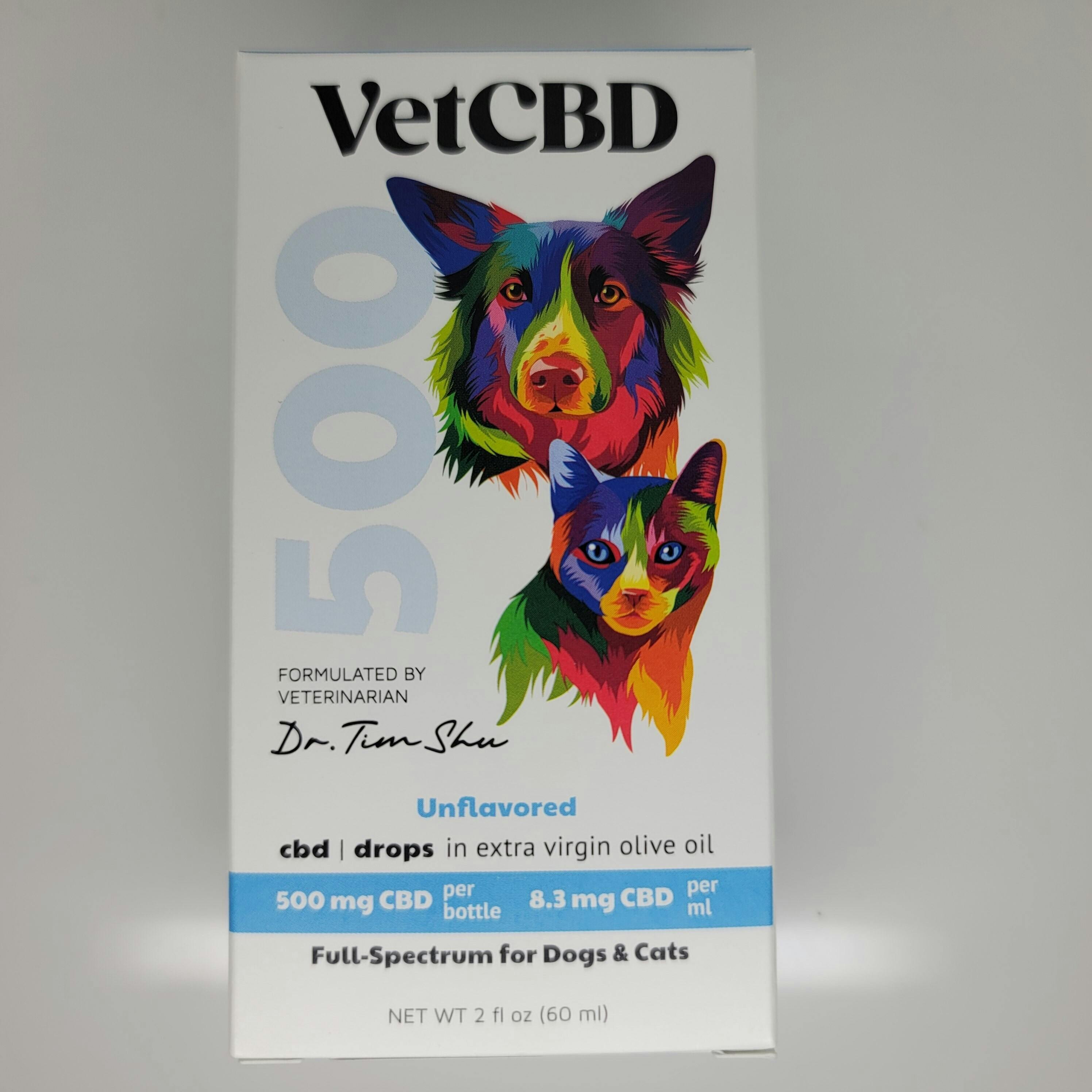 VetCBD, Extra Strength 10:1 Tincture, 500mg, 2oz