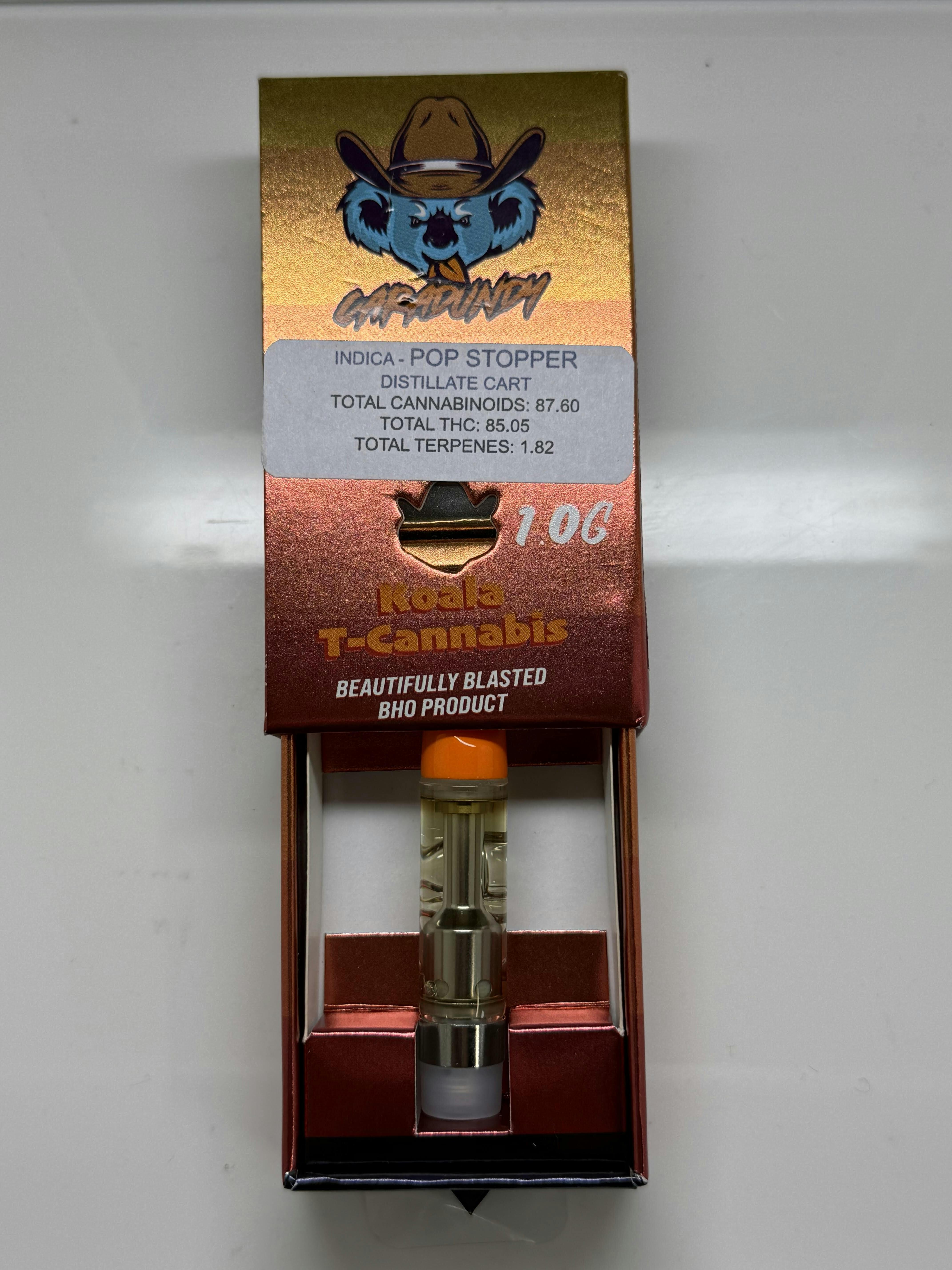 Pop Stopper 1g Cartridge 85.05% THC by Caradundy