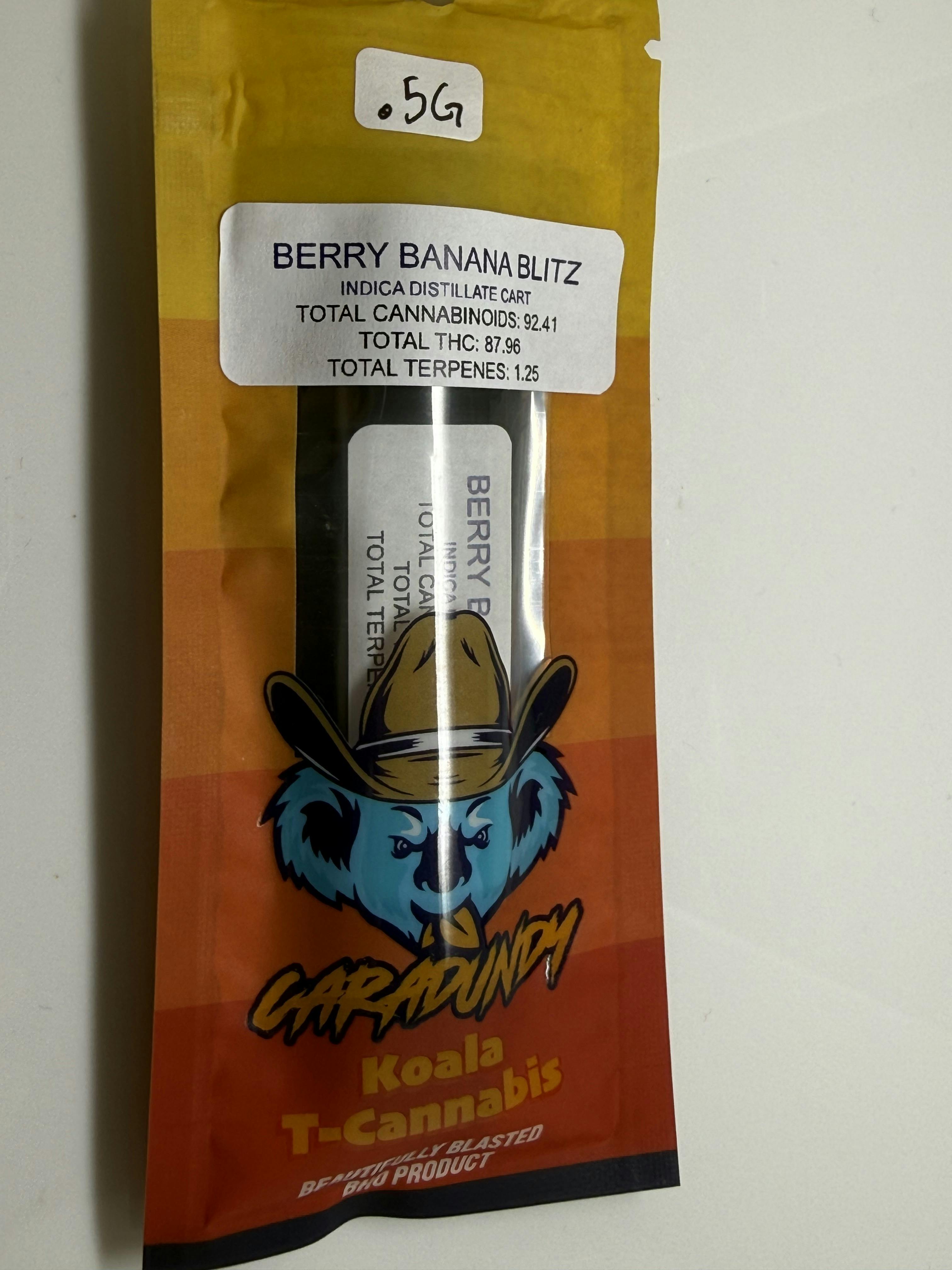 Berry Banana Blitz 0.5g Disposable - 87.96% THC by Caradundy