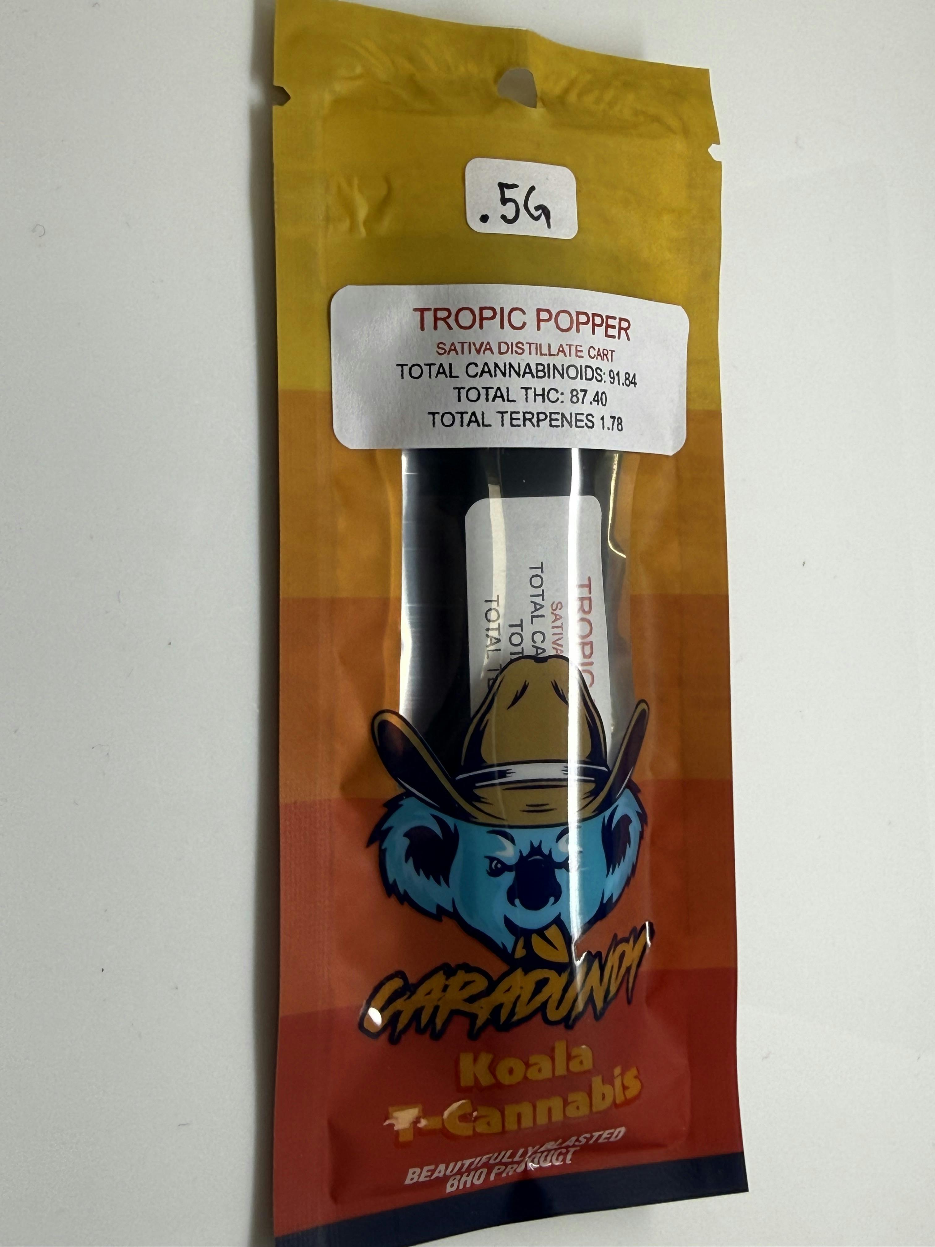 Tropic Popper 0.5g Disposable - 87.40% THC by Caradundy