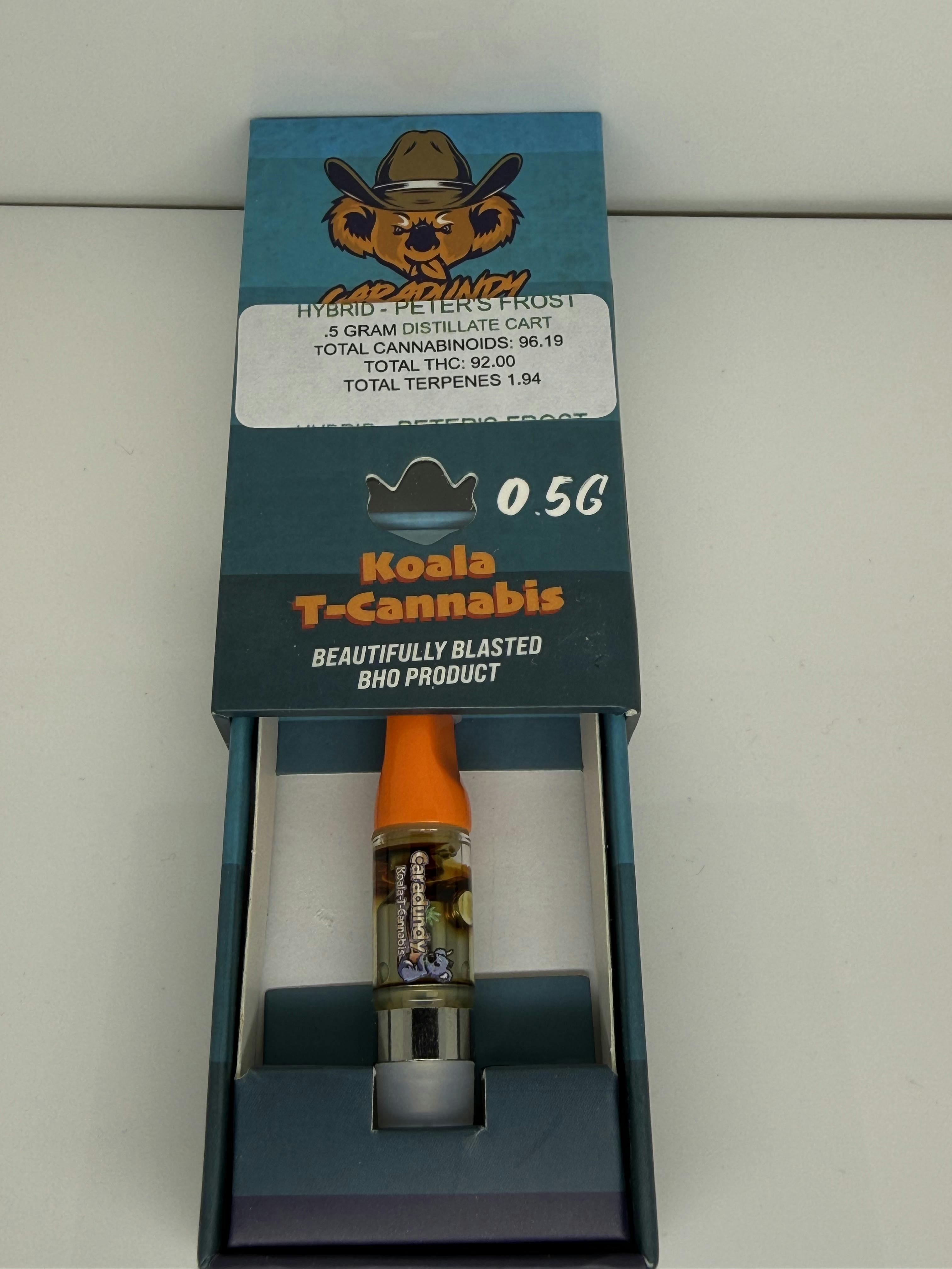 Peter's Frost 0.5g Cartridge 92.00% THC by Caradundy