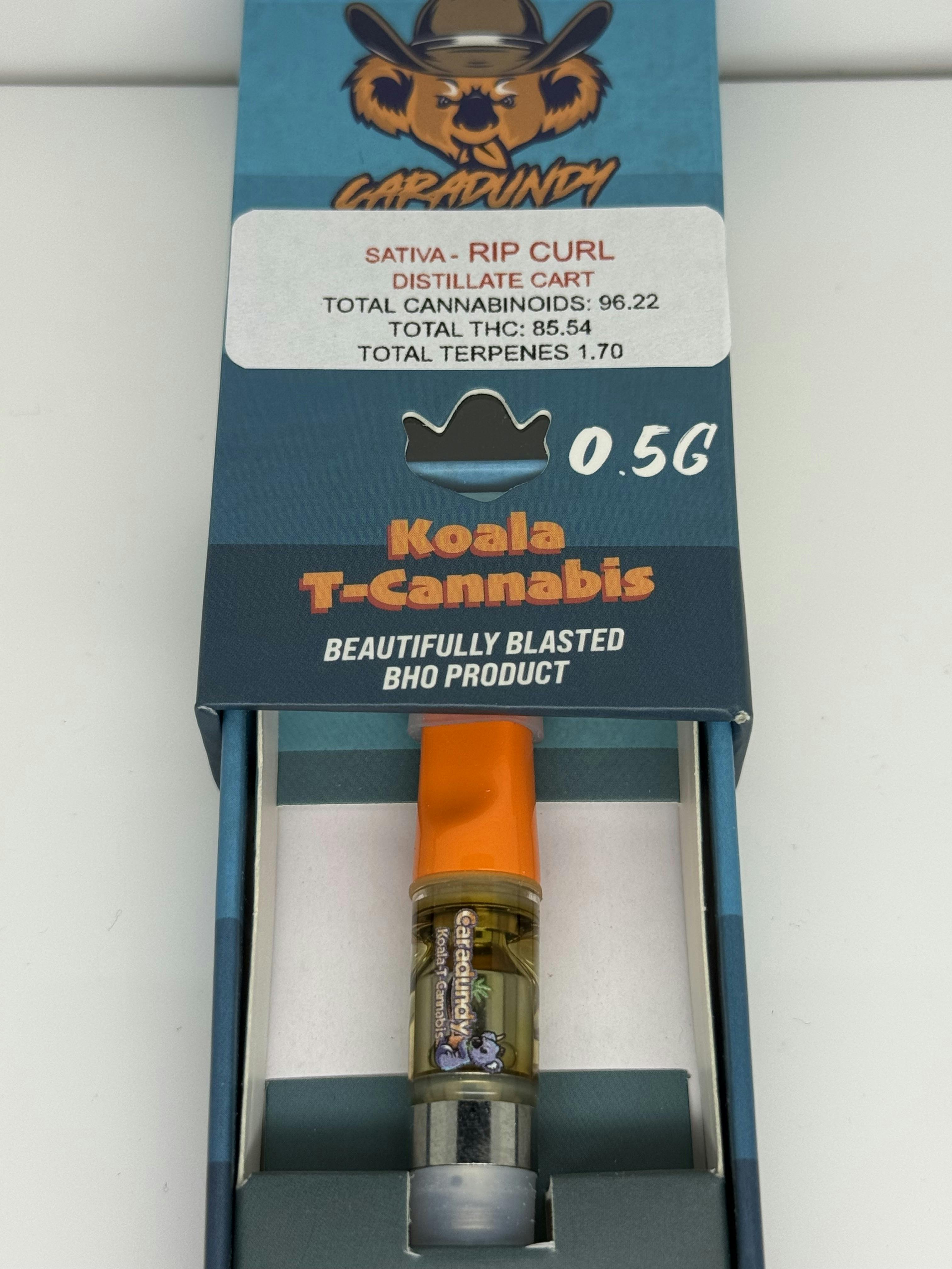 Rip Curl 0.5g Cartridge 85.54% THC by Caradundy