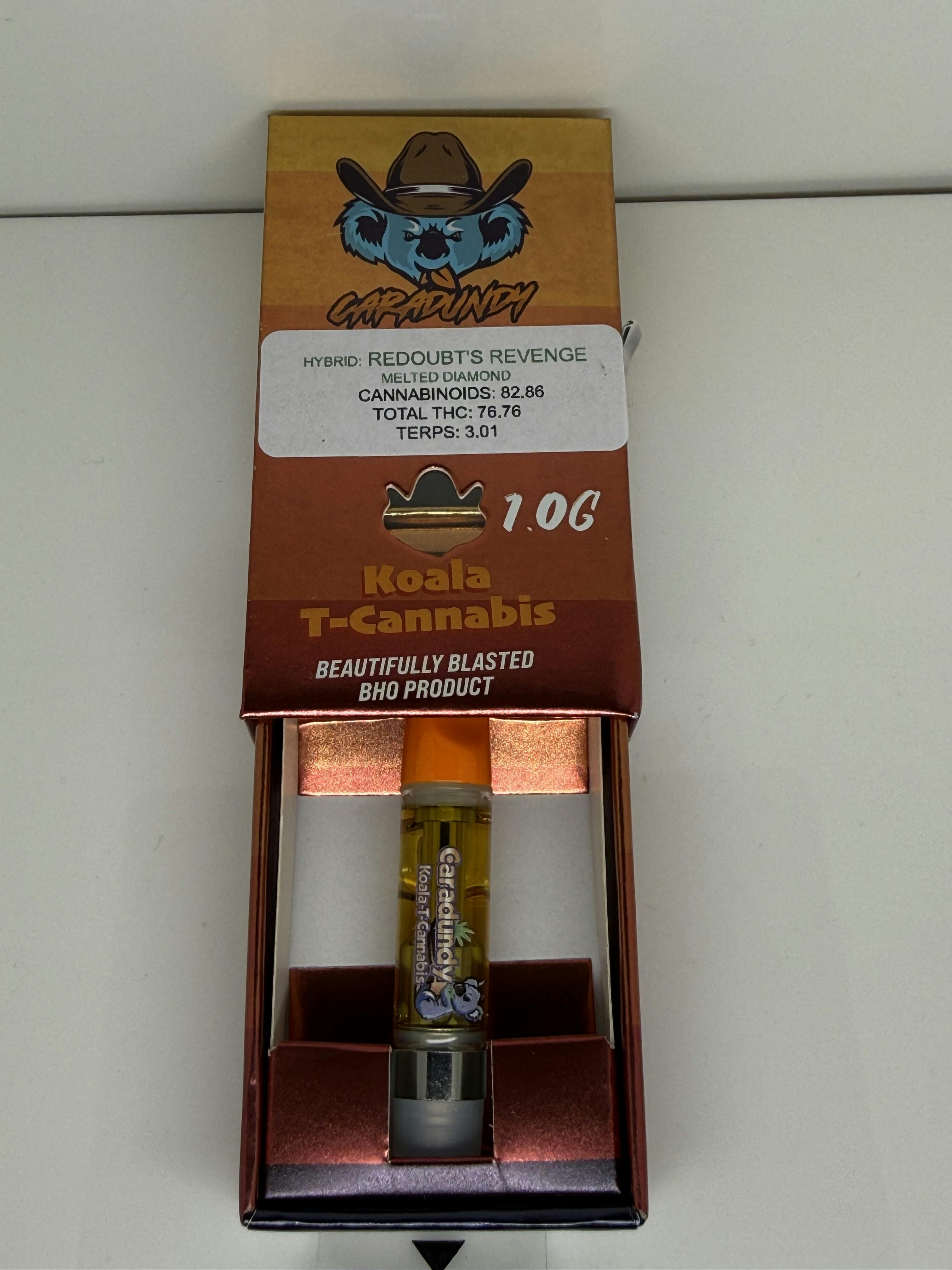 Redoubt's Revenge 76.76% THC 1g Cartridge By Caradundy