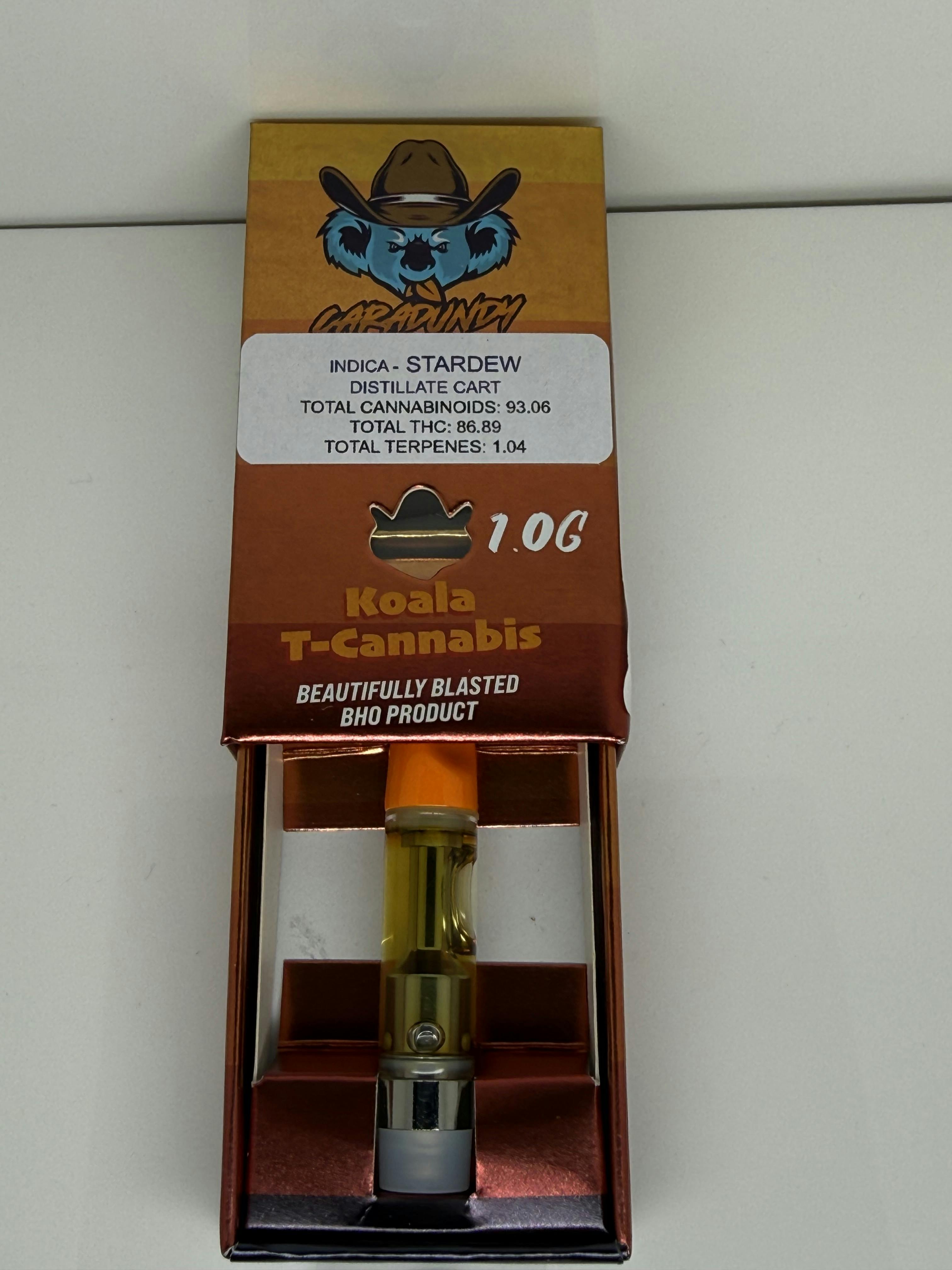 Stardew 86.89% THC 1g Cartridge By Caradundy