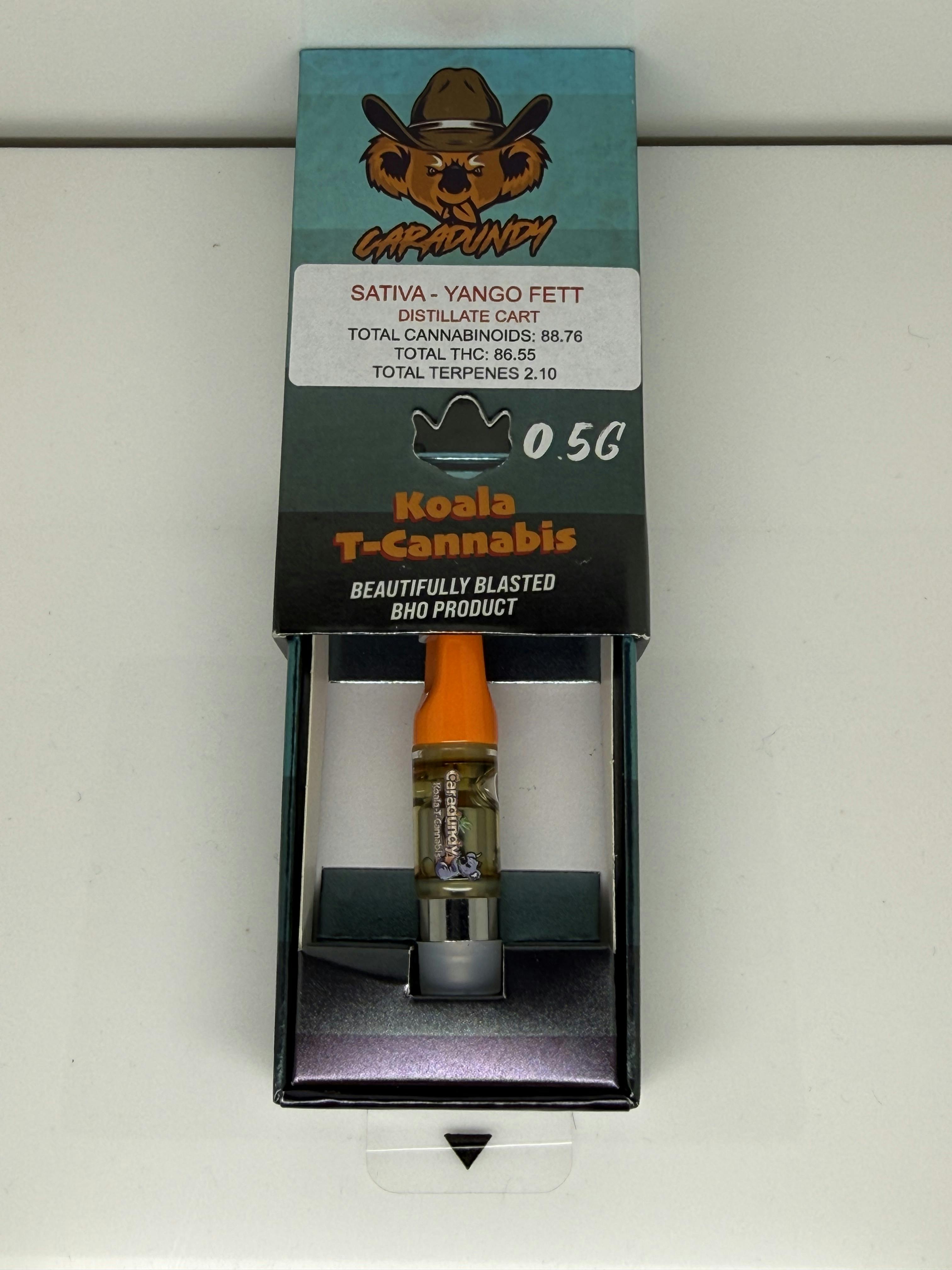 Yango Fett 0.5g Cartridge 86.55% THC by Caradunduy (Sativa)