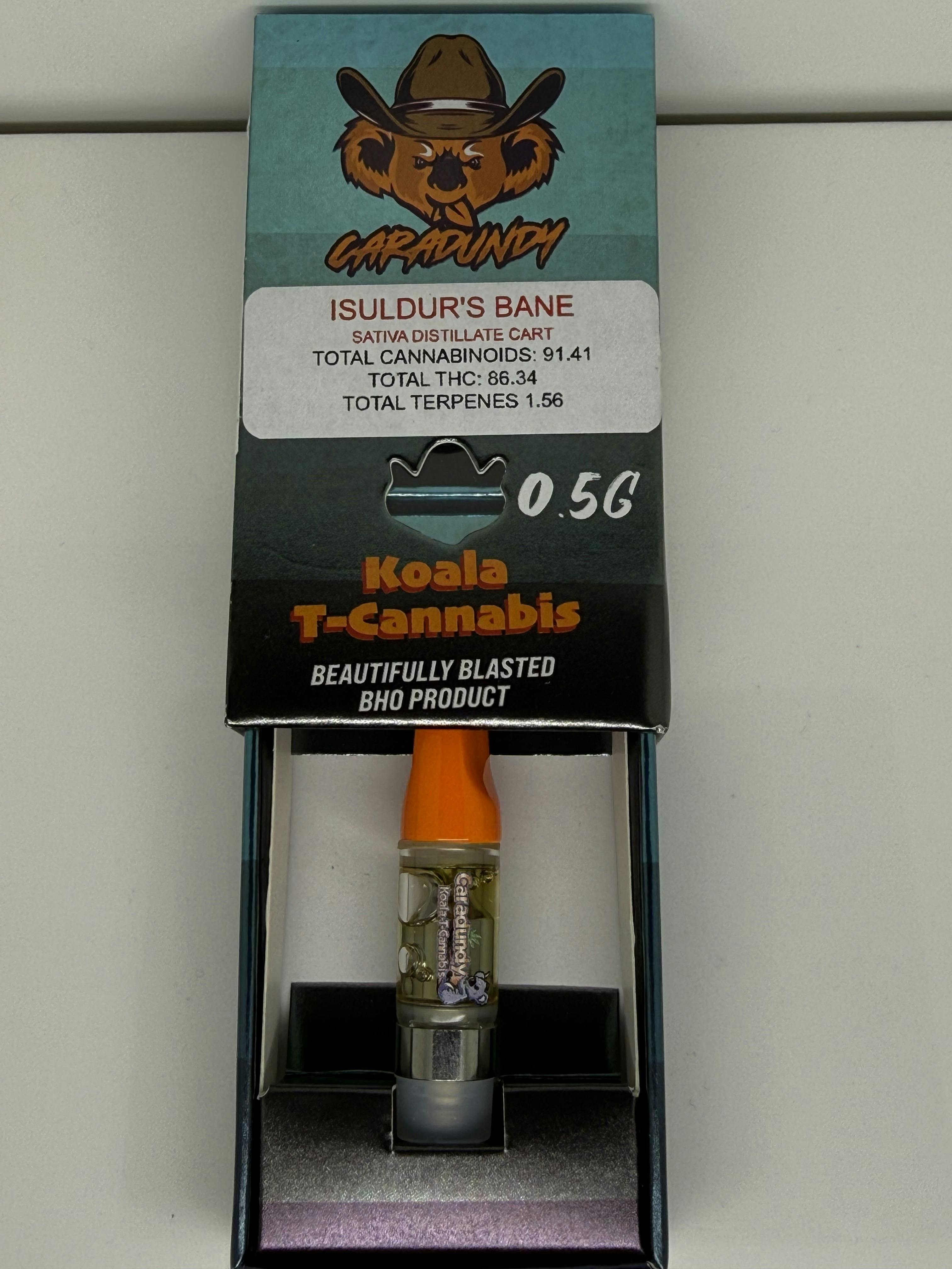 Isuldur's Bane 0.5g Cartridge - 86.34% THC by Caradundy (Sativa)