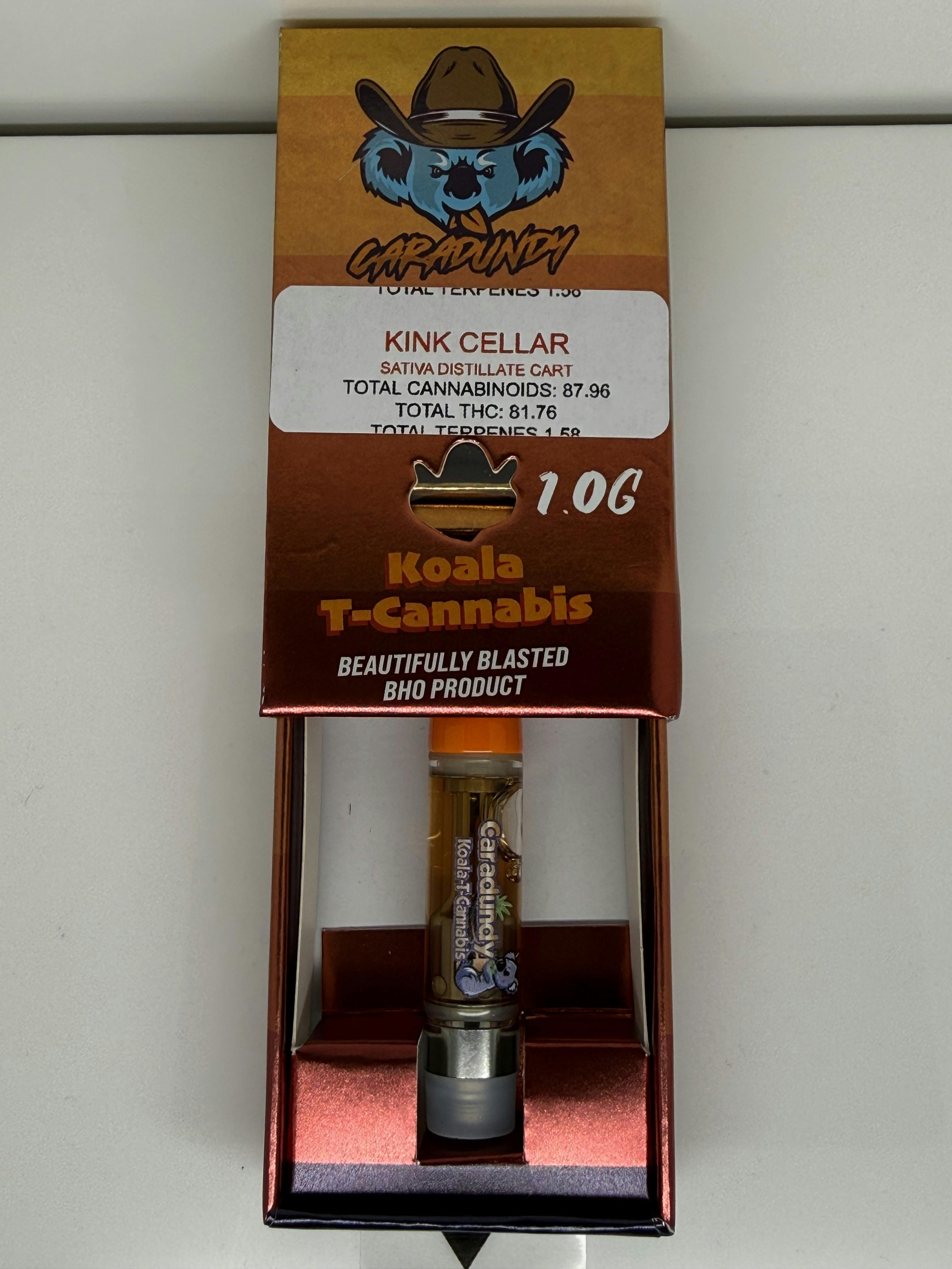 Kink Cellar 1g Cartridge 81.76% THC