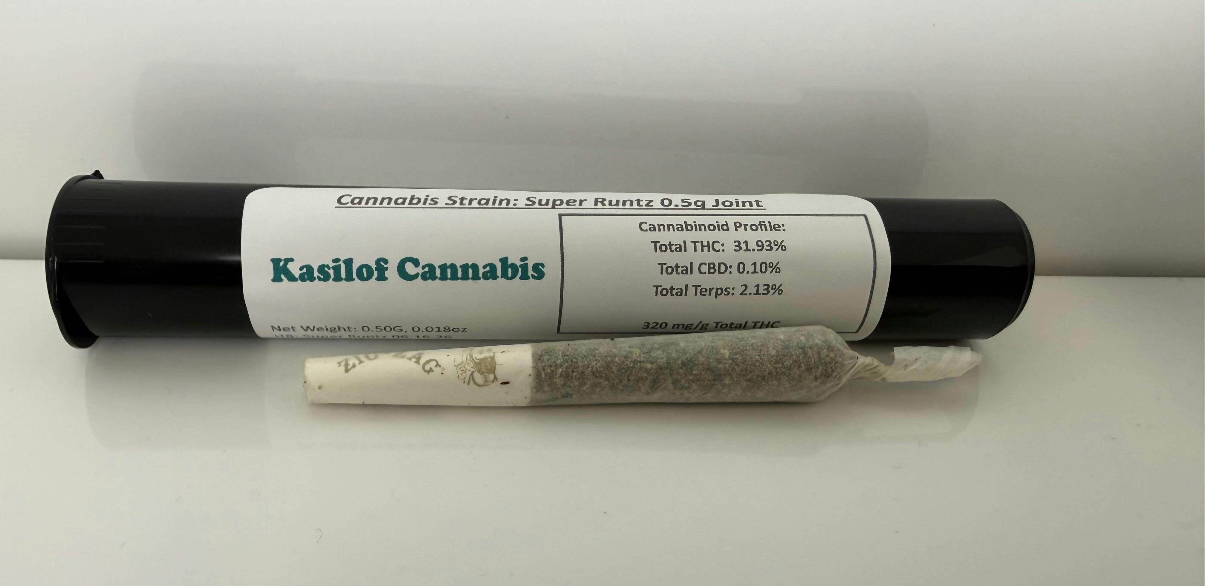 Super Runtz 2 Pack 0.5g Joints - 31.93% THC by Kasilof Cannabis