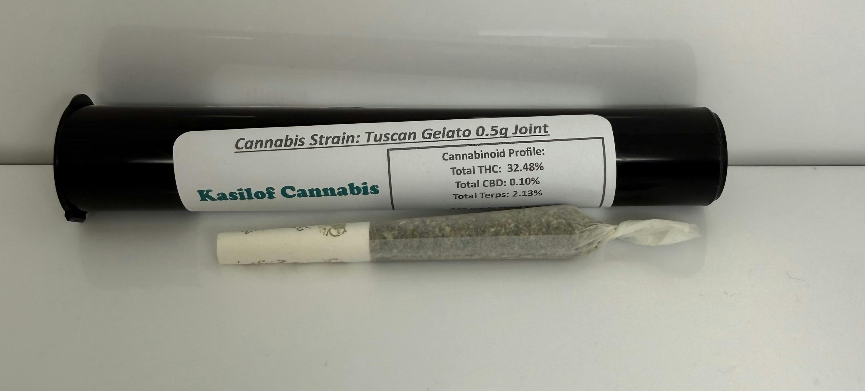 Tuscan Gelato 2 Pack 0.5g Joints - 32.48% THC by Kasilof Cannabis