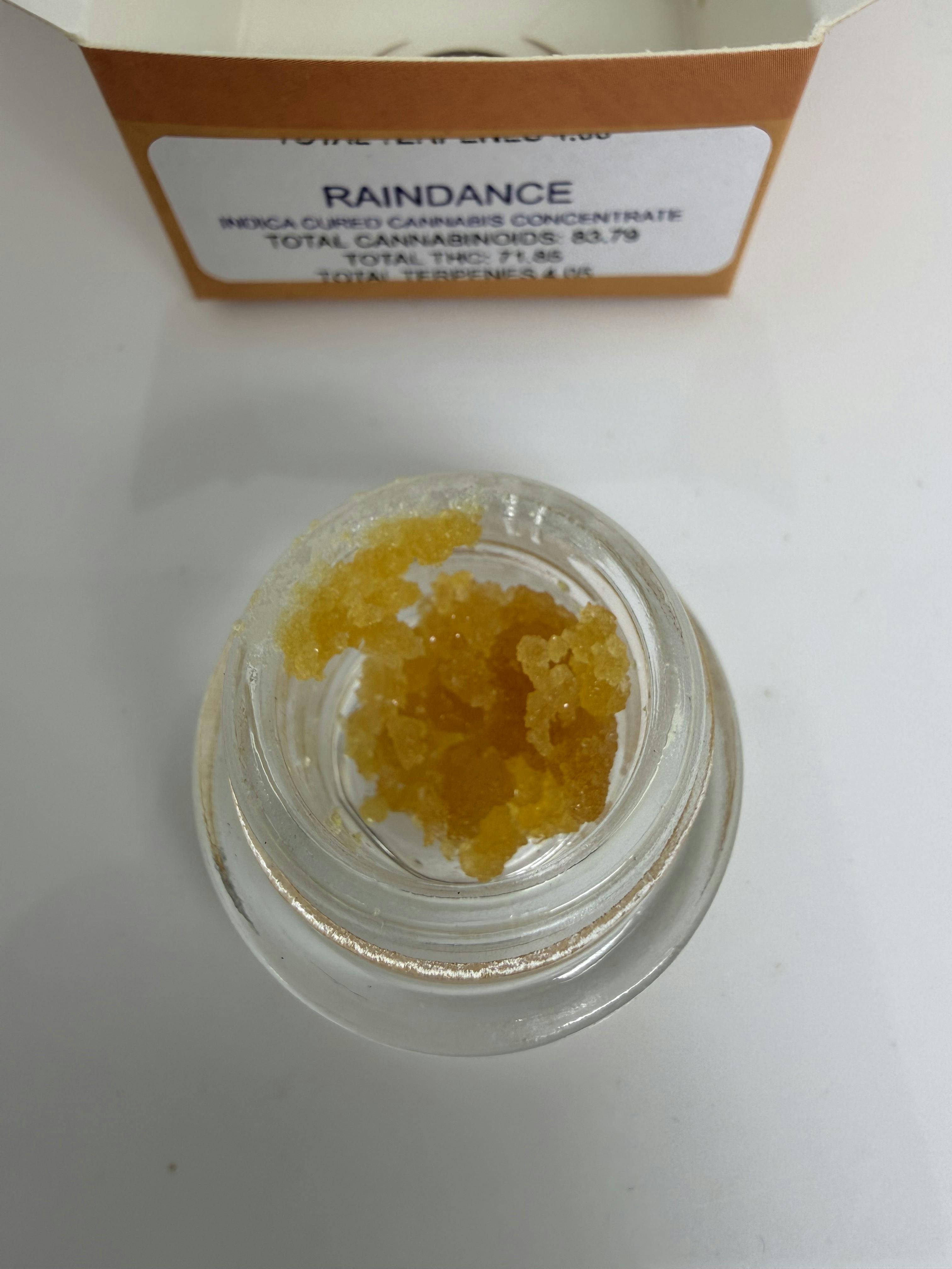 Raindance 1g Sugar 71.85% THC by Caradundy