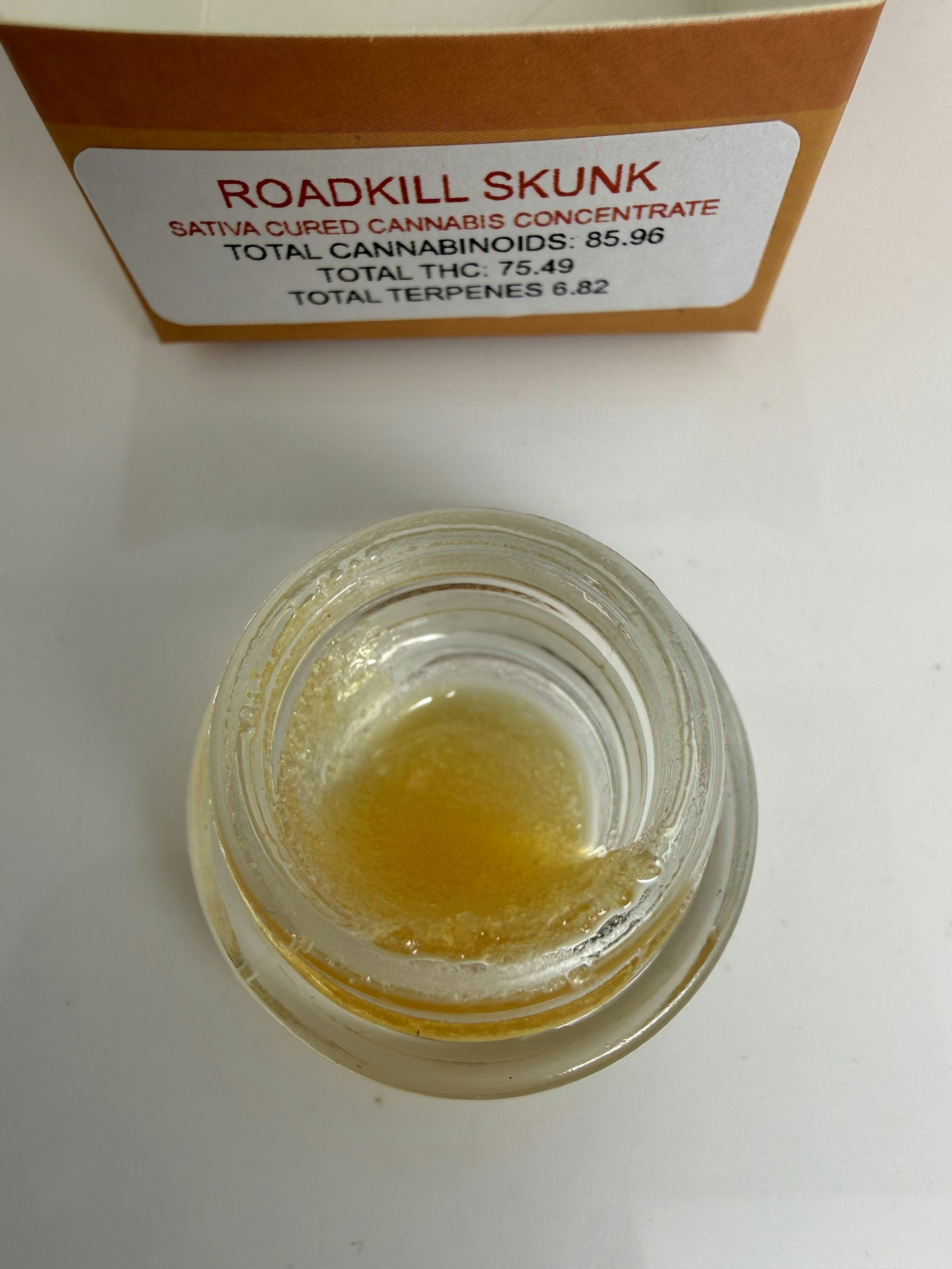 Roadkill Skunk 1g Sugar 75.49% THC by Caradundy