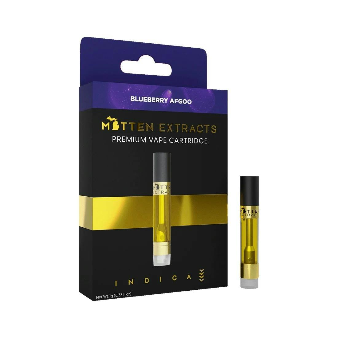 Blueberry Afgoo | Cartridge | 1g by Mitten Extracts