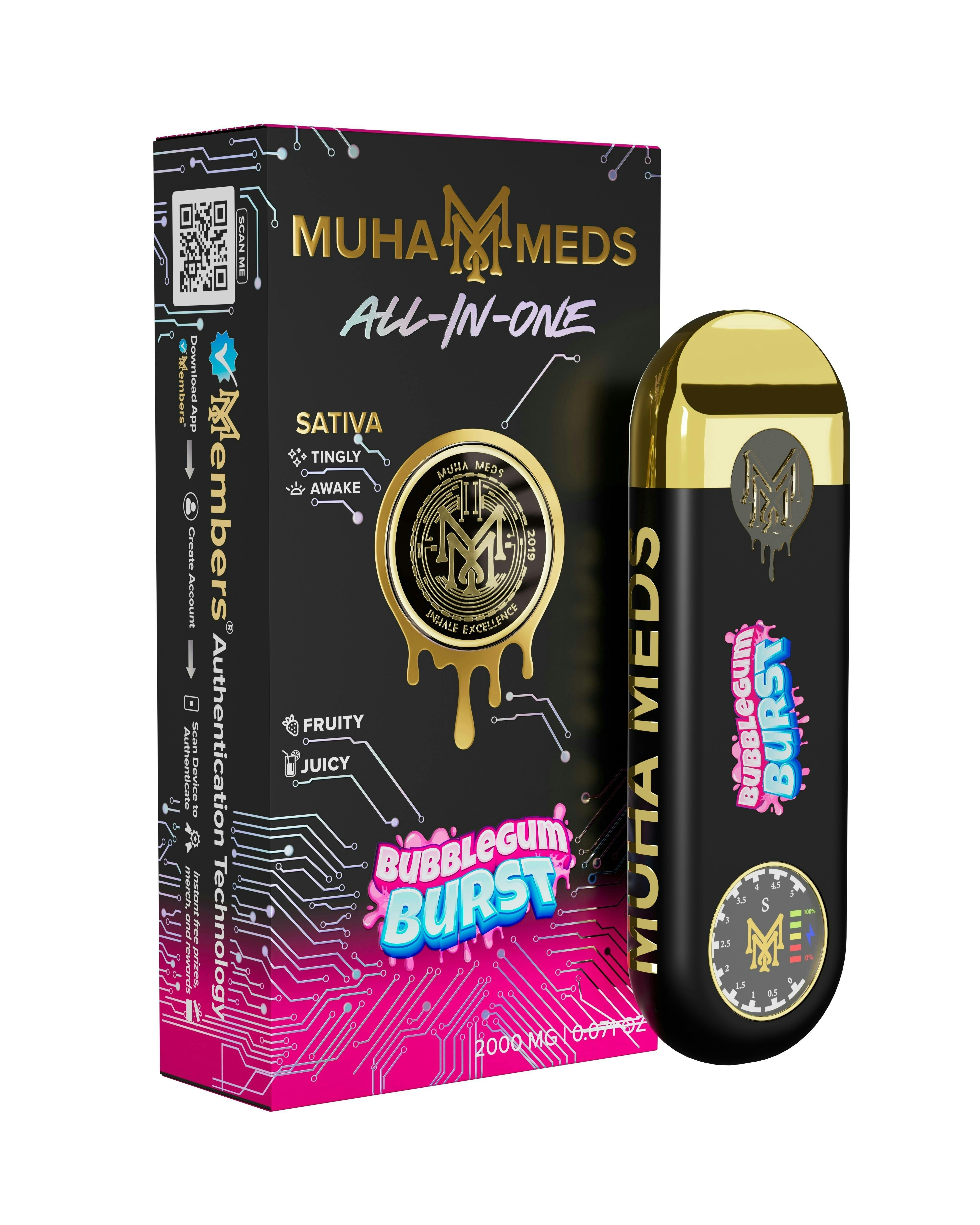 Muha Meds | Bubblegum Burst | Disposable | 2g by Muha Meds