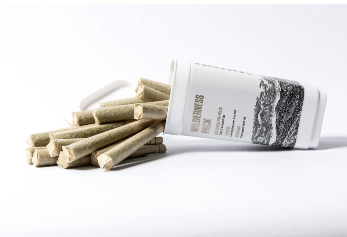 Wilderness Pack - Outer Space (sat) | 20pk .5g Flower Prerolls | 21.84%THC | GOOD Cannabis