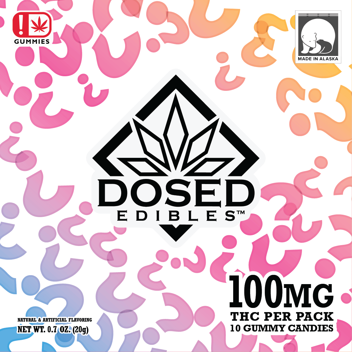 Mystery Mix | 10pk Gummies | 100mgTHC | Dosed Edibles Alaska