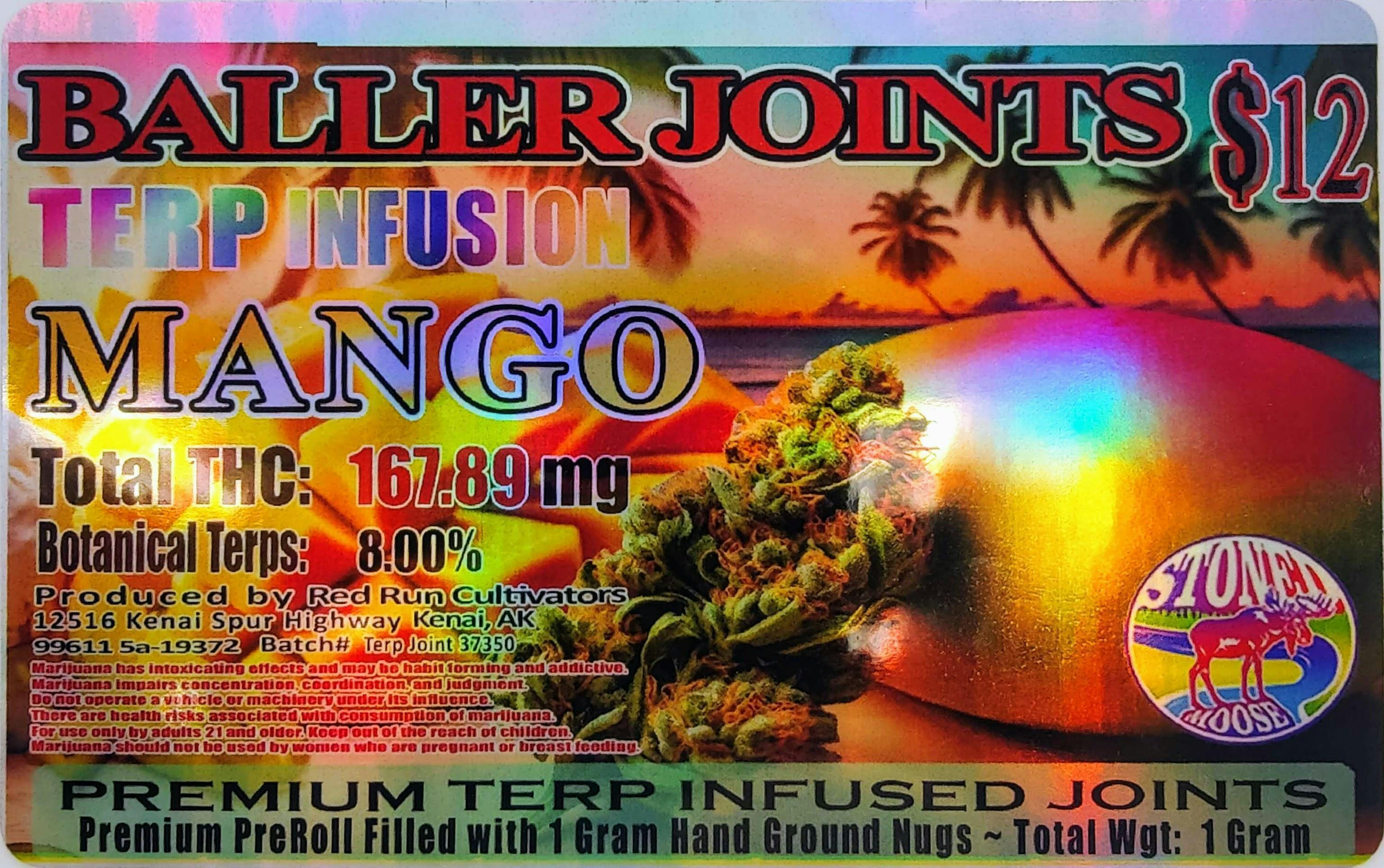 Red Run - Mango Terp Infusion Baller Joints 1g