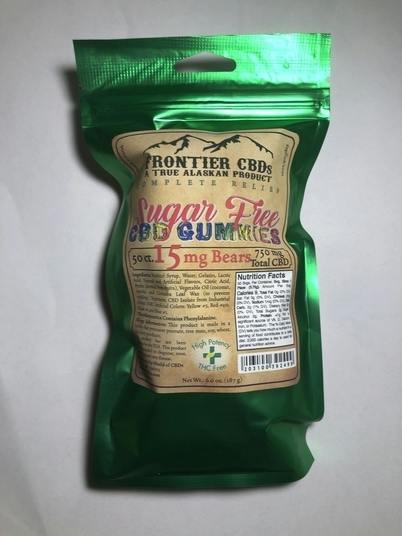 CBD Sugar Free Gummy Bears | 50ct | 15mgCBD | 750mgCBD Total | Frontier CBDs