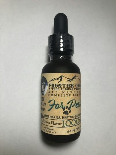 CBD Salmon Flavored Pet Tincture | 1000mgCBD | Frontier CBD