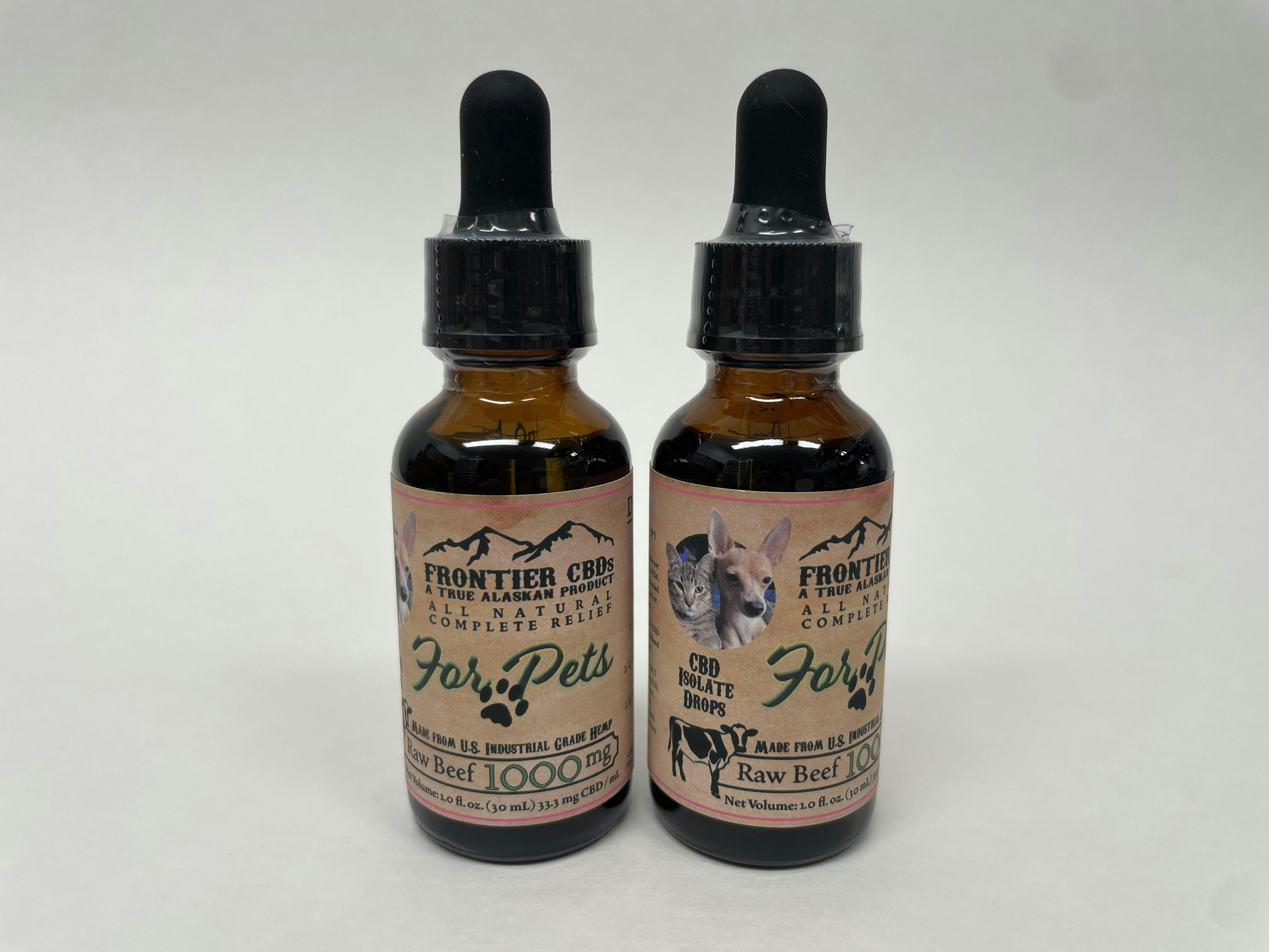CBD Beef Flavored Pet Tincture | 1000mgCBD | Frontier CBD