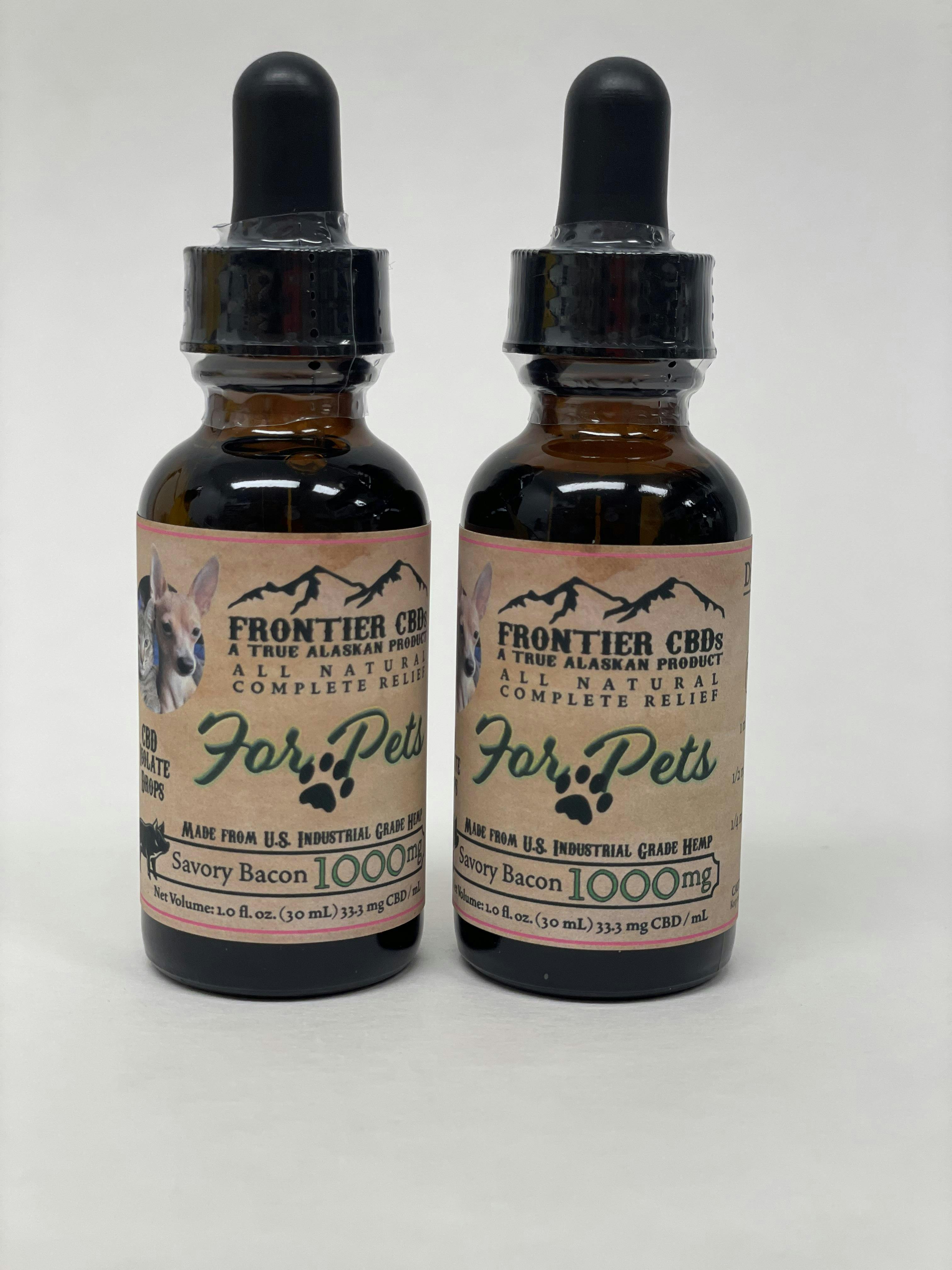 CBD Bacon Flavored Pet Tincture | 1000mgCBD | Frontier CBD