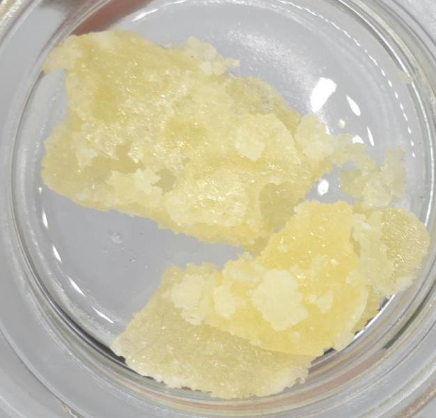 Lemon Cake (sat/d) | Terp Sugar | 76.12%THC | 3.21%Terps | Fireweed Extracts
