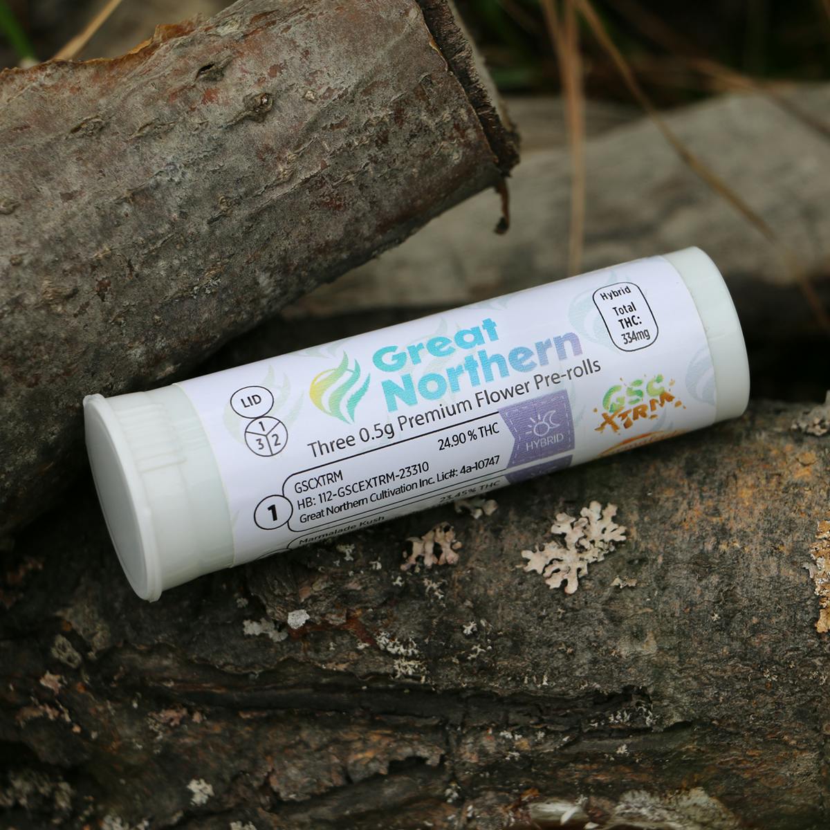 Midnight Express (s) 20%/ Papaya Smash (h) 20%/ Cupcake (i) 20% | 3pk .5g Flower Prerolls | GNC
